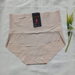 Damskie figi wyszczuplające z wysokim stanem - kolor beżowy (cielisty).