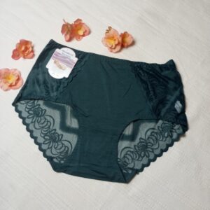 Damskie figi z viscozy - kolor zielony rozmiar XL.