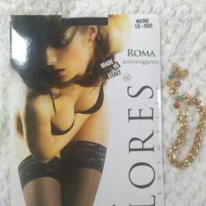 Eleganckie pończochy samonośne.