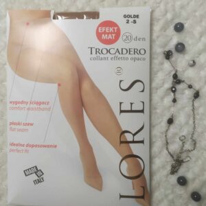 Rajstopy efekt mat - kolor golde.