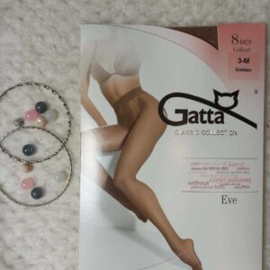 Rajstopy Gatta - ultra cienkie 8den kolor golden.