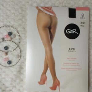 Rajstopy Gatta - ultra cienkie 8den kolor czarny.