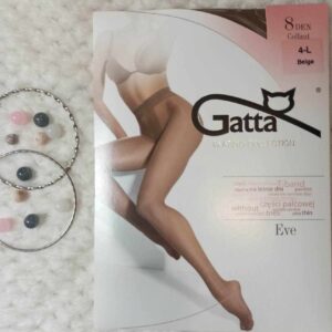 Rajstopy Gatta - ultra cienkie 8den kolor beige.