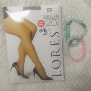 Rajstopy z laycrą visone 20den - duży rozmiar.