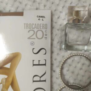 Rajstopy z lycrą 20den - kolor camel.