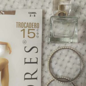 Rajstopy z lycrą 15den - kolor camel.