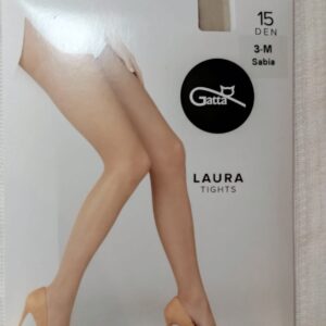 Rajstopy z lycrą półmatowe kolor sabia - 15den.