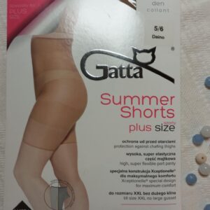 Szorty damskie zapobiegające otarciom ud w kolorze beżowym.